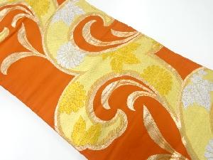 アンティーク　唐草模様織出し名古屋帯（着用可）